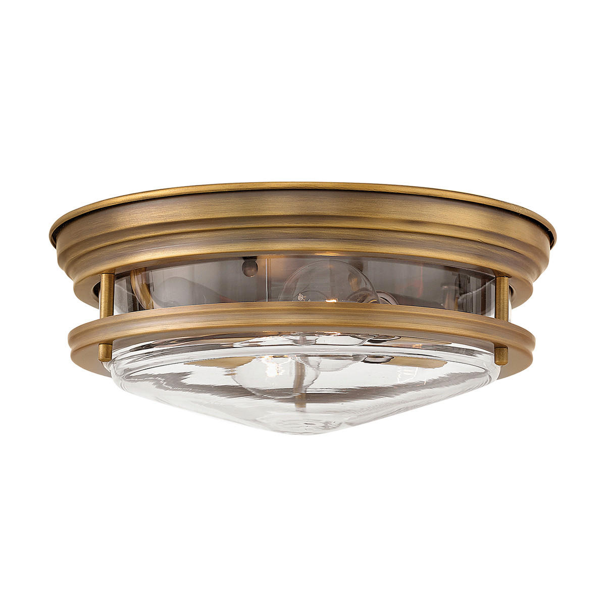 DECKENLEUCHTE Elstead Hadrian 30.5/11.7 cm   - Bronzefarben, LIFESTYLE, Glas/Metall (30.5/11.7cm) - Elstead Lighting