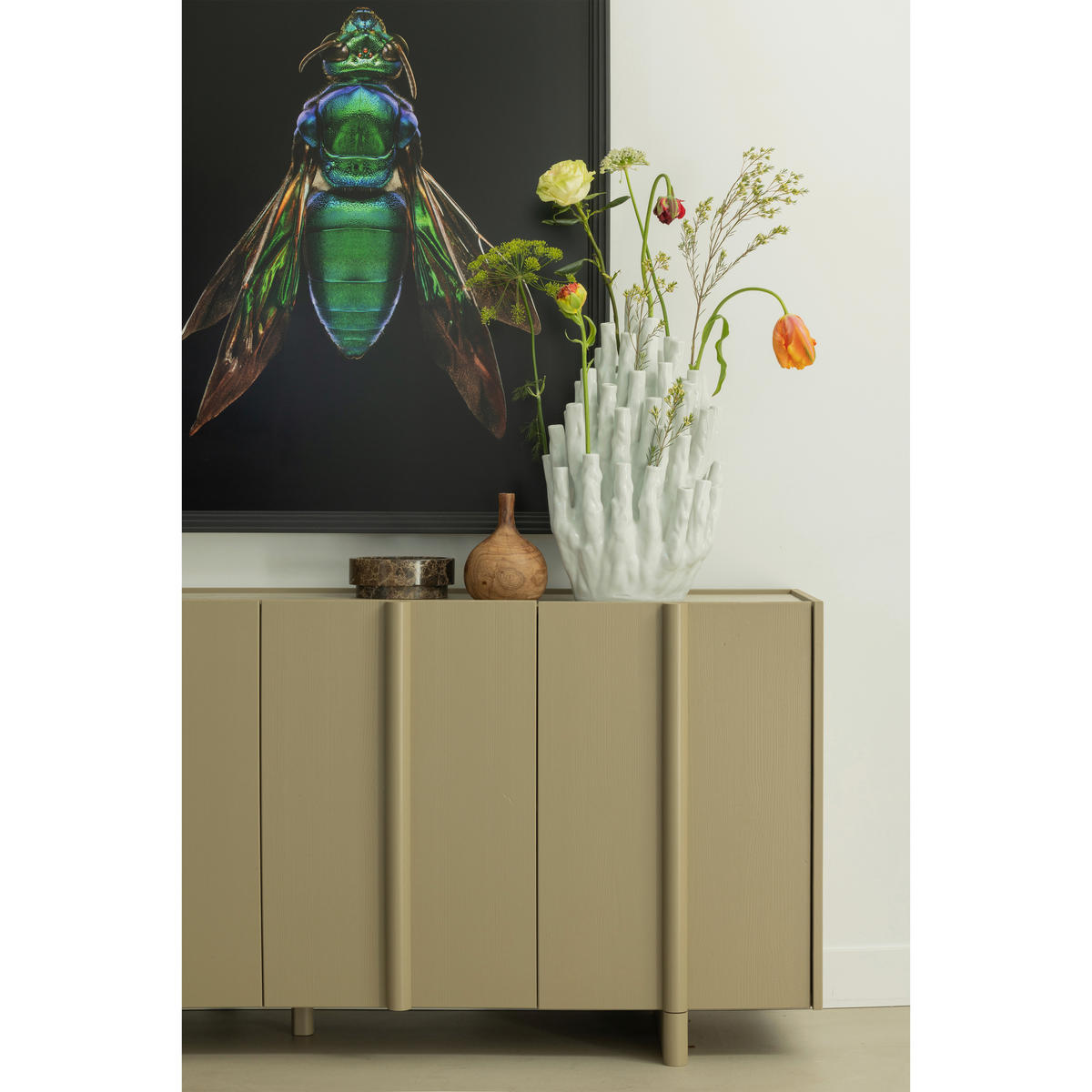 SIDEBOARD Basu  in 200/85/46 cm  - Schlammfarben, Design, Holz (200/85/46cm) - Livetastic