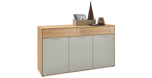 SIDEBOARD 152/88/45 cm  - Wildeiche/Perlmutt, Design, Holz/Holzwerkstoff (152/88/45cm) - Valnatura