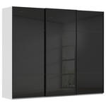 SCHWEBETÜRENSCHRANK  in Grau, Schwarz  - Schwarz/Grau, KONVENTIONELL, Glas/Holzwerkstoff (242/223/68cm) - Novel