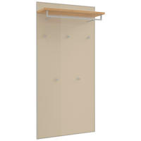 GARDEROBENPANEEL  in 80/170/27 cm  - Eichefarben/Sahara, Design, Glas/Holz (80/170/27cm)