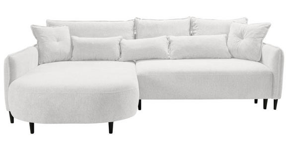 ECKSOFA Creme Chenille  - Creme/Schwarz, MODERN, Textil/Metall (200/285cm) - Carryhome