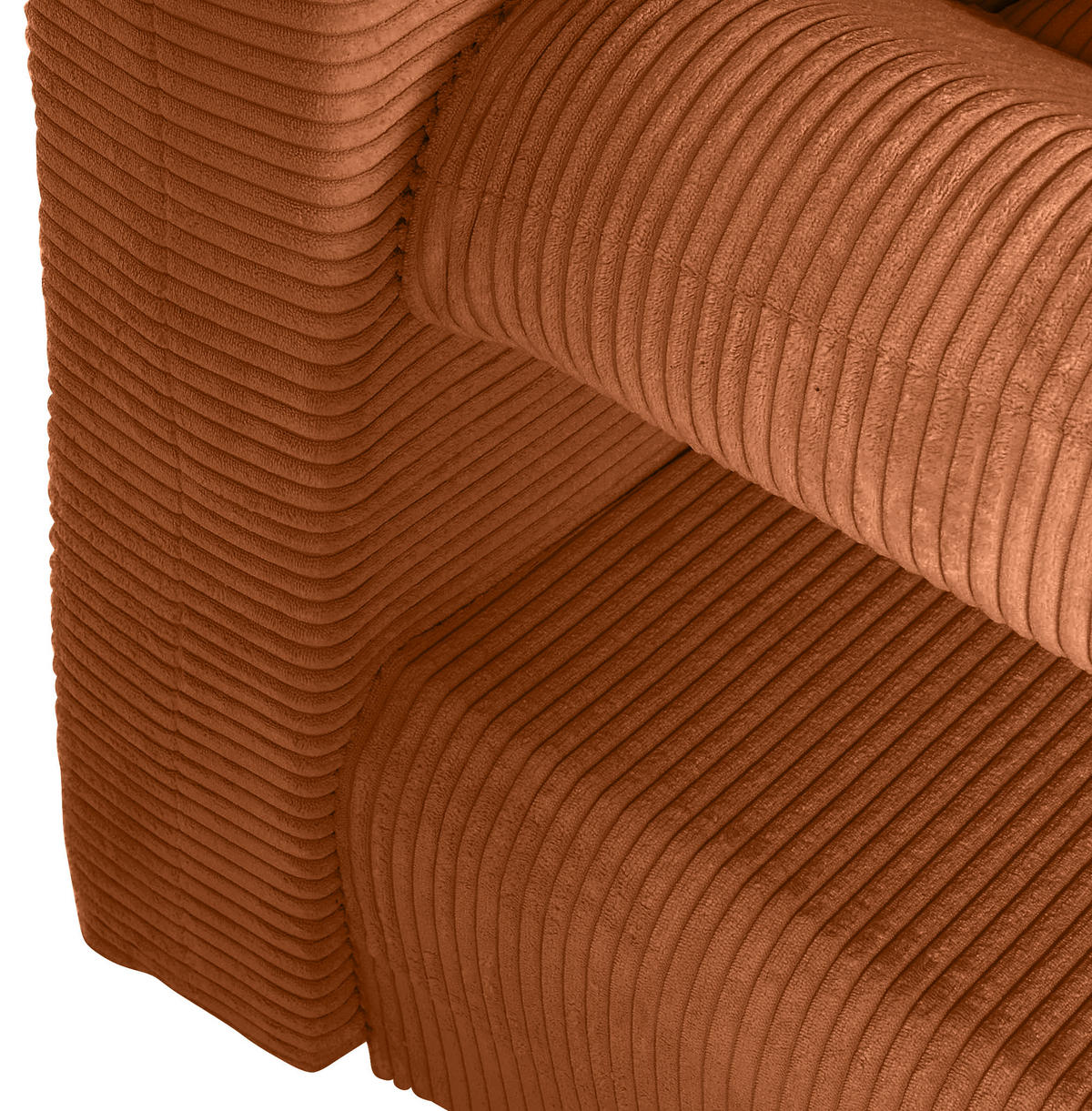 SCHLAFSOFA in Cord Kupferfarben  - Naturfarben/Kupferfarben, Konventionell, Holz/Textil (200/75/92cm) - Livetastic