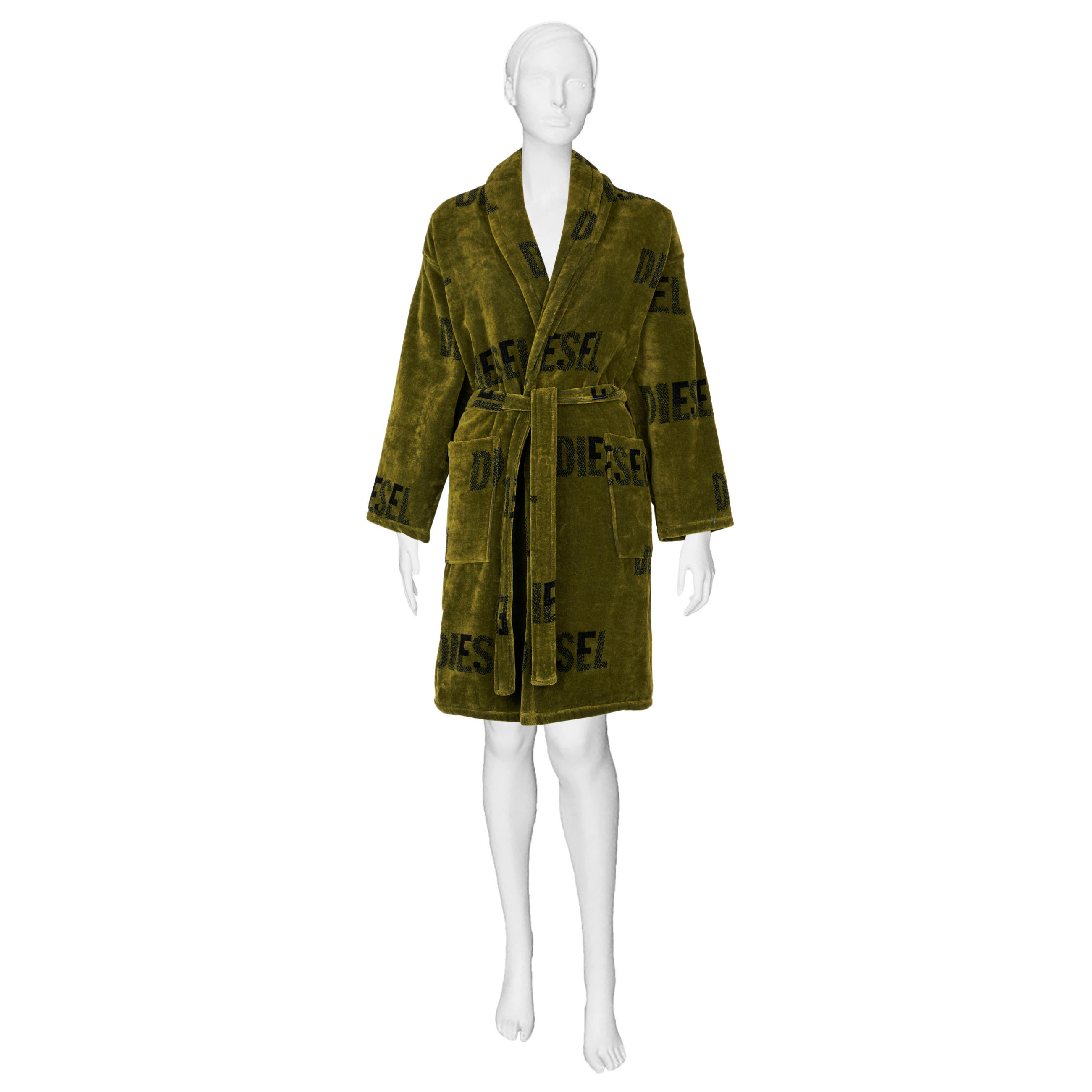 BADEMANTEL S/M Unisex  - Grün, Basics, Textil (S/Mnull) - Diesel