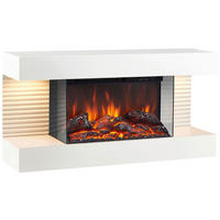 ELEKTROKAMIN - Weiß, Basics, Glas/Metall (82,0/41,8/21,7cm)