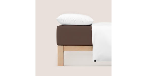 SPANNLEINTUCH 90-100/190-200 cm Jersey  - Braun, Basics, Textil (90-100/190-200cm) - Novel