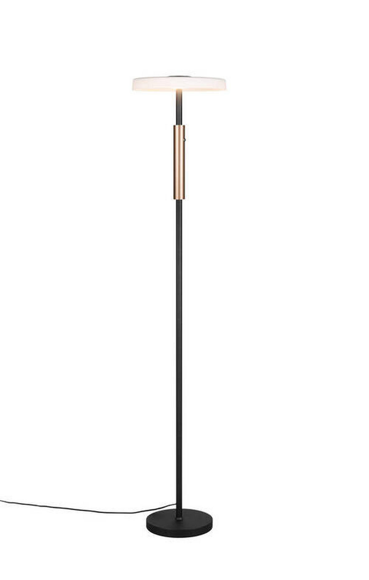 LED-STEHLEUCHTE 33/160 cm    - Braun/Weiß, Design, Glas/Metall (33/160cm) - Trio Leuchten
