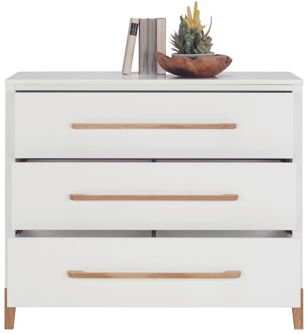 KOMMODE  in 110/92/47 cm  - Eichefarben/Weiß, LIFESTYLE, Holz/Holzwerkstoff (110/92/47cm) - Stylife