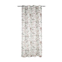 FERTIGVORHANG halbtransparent  - Hellbraun, Basics, Textil (140/245cm)