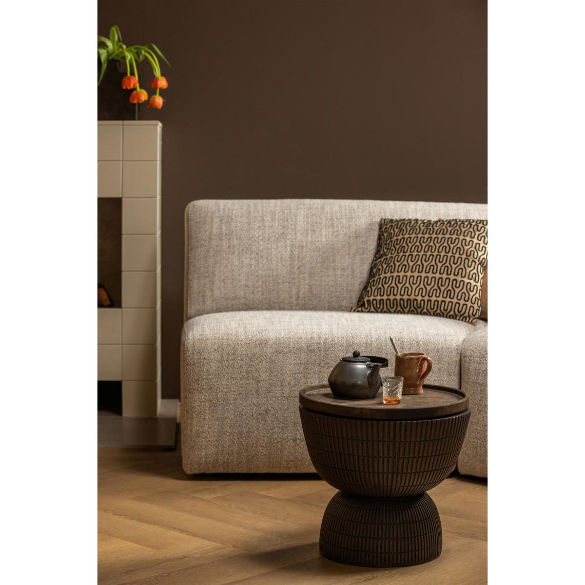 COUCHTISCH in Kunststoff 40/40/35 cm  - Dunkelbraun/Braun, Design, Kunststoff (40/40/35cm) - Livetastic
