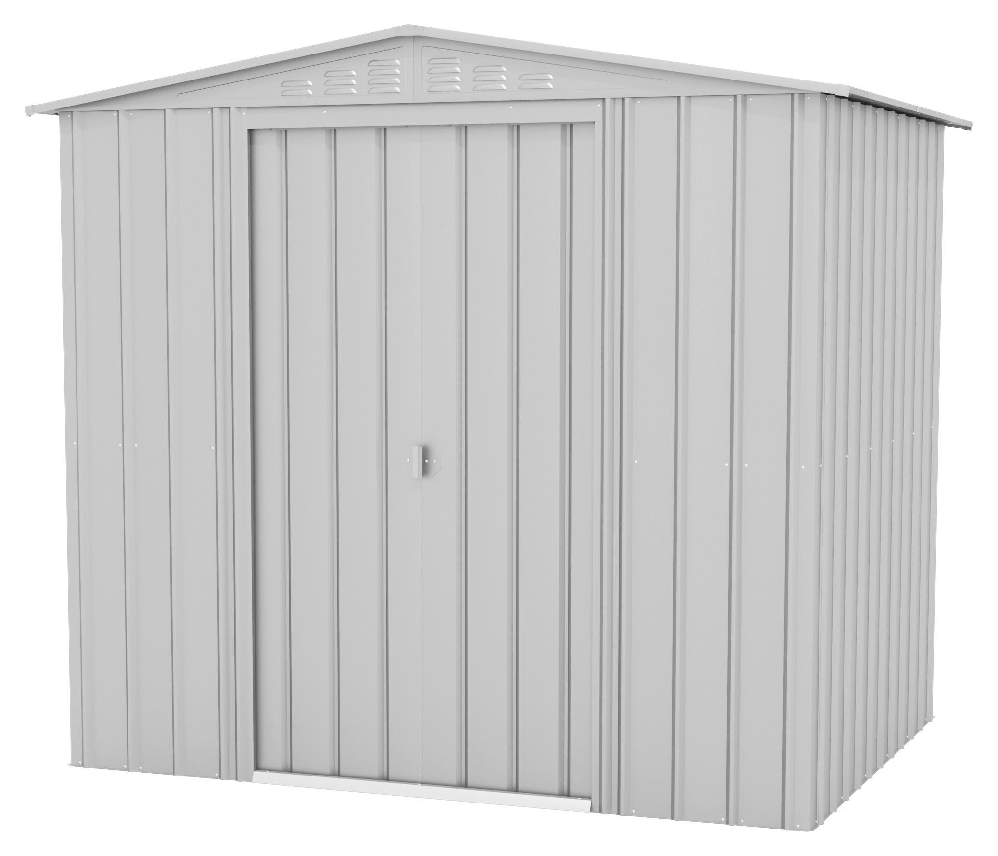 GERÄTEHAUS 245/220/185 cm  - Silberfarben, Basics, Metall (245/220/185cm)