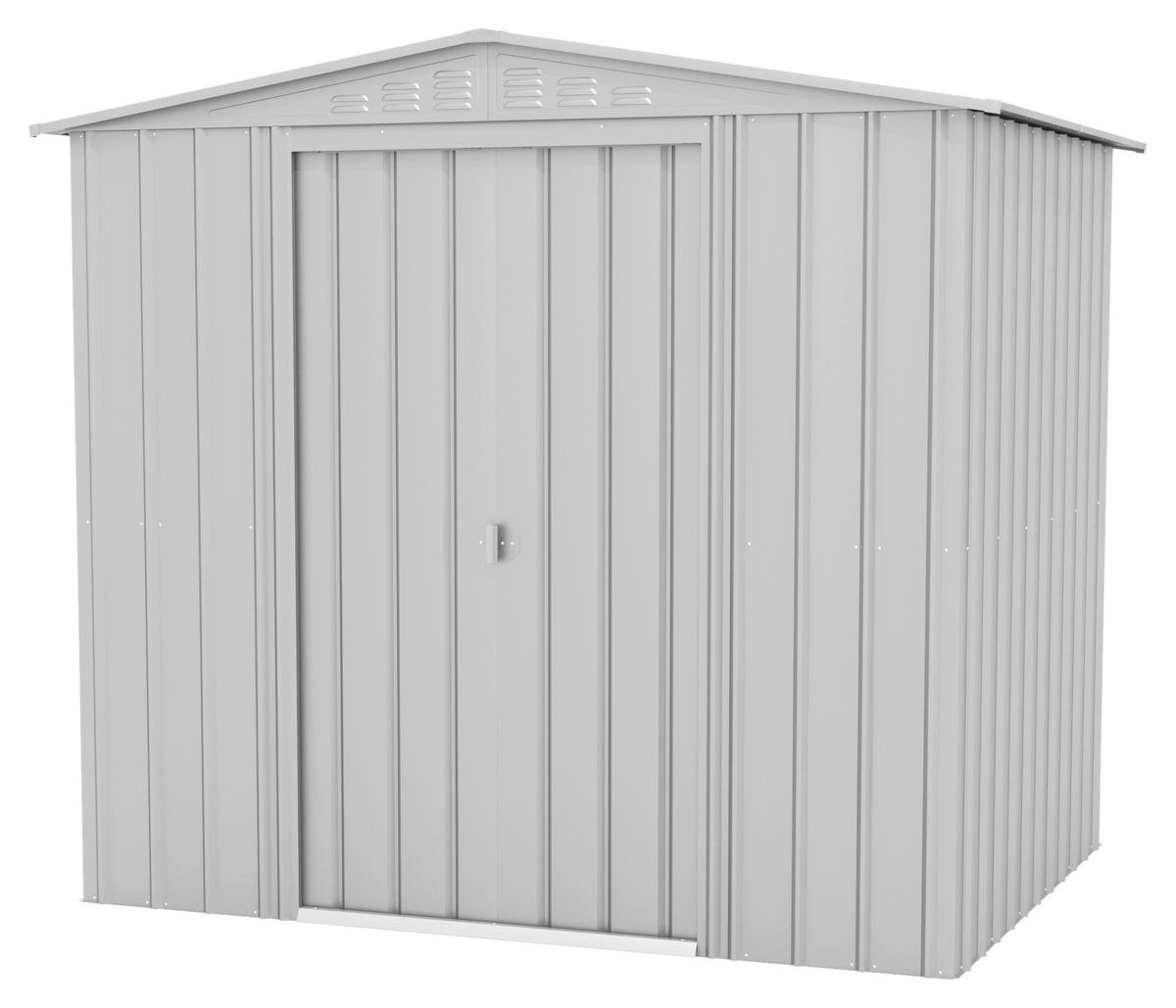 GERÄTEHAUS 245/220/185 cm  - Silberfarben, Basics, Metall (245/220/185cm)