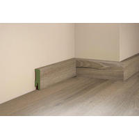 SOCKELLEISTE, Eiche Victoria  - Basics, Holz (206,5/5/1,6cm) - Tilo