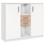 SIDEBOARD  in 122/105/41 cm  - Eichefarben/Alufarben, KONVENTIONELL, Holzwerkstoff/Kunststoff (122/105/41cm) - Carryhome