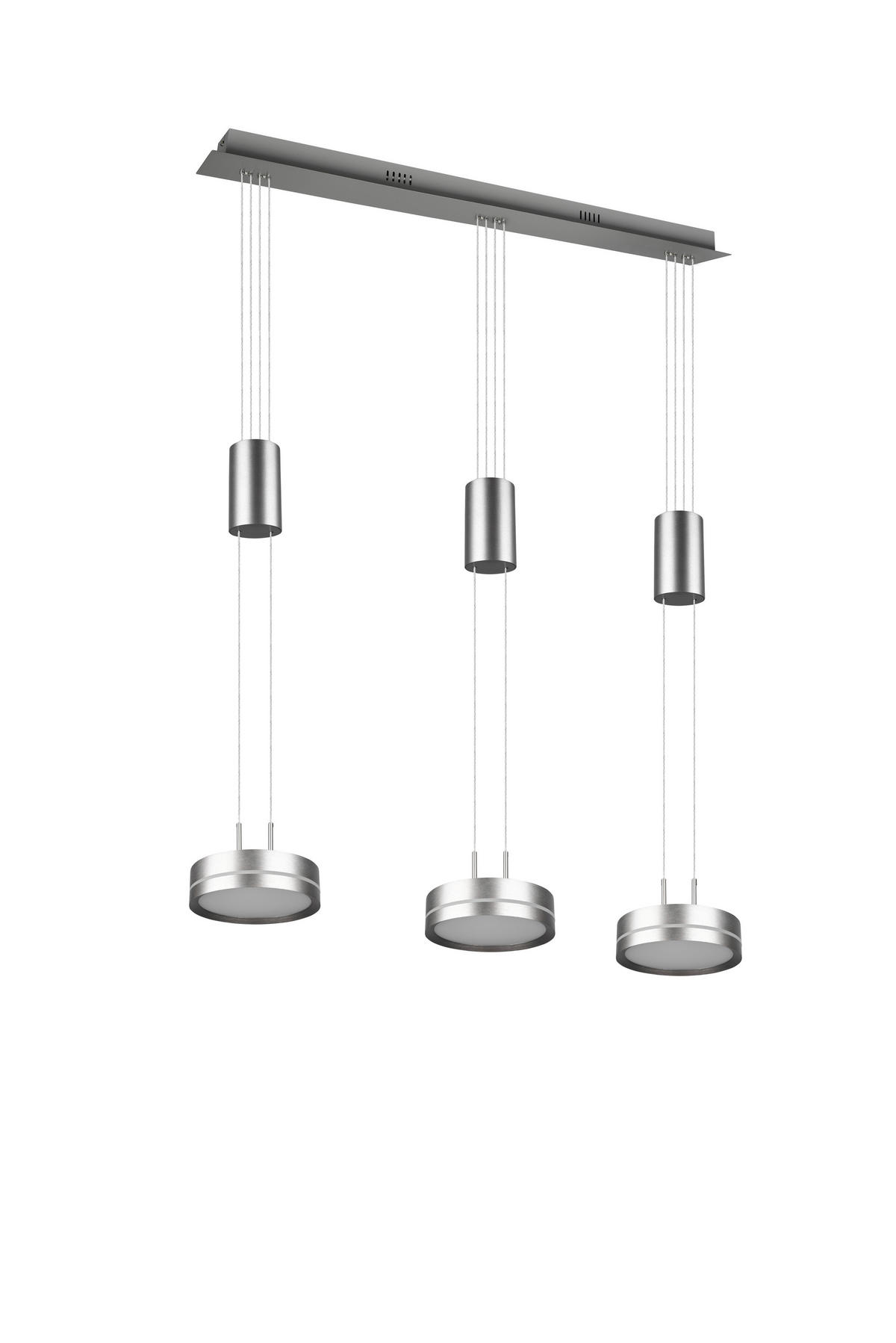 LED-HÄNGLAMPA 326510307 85/150/14 cm  - nickelfärgad, Basics, metall (85/150/14cm) - Trio Leuchten