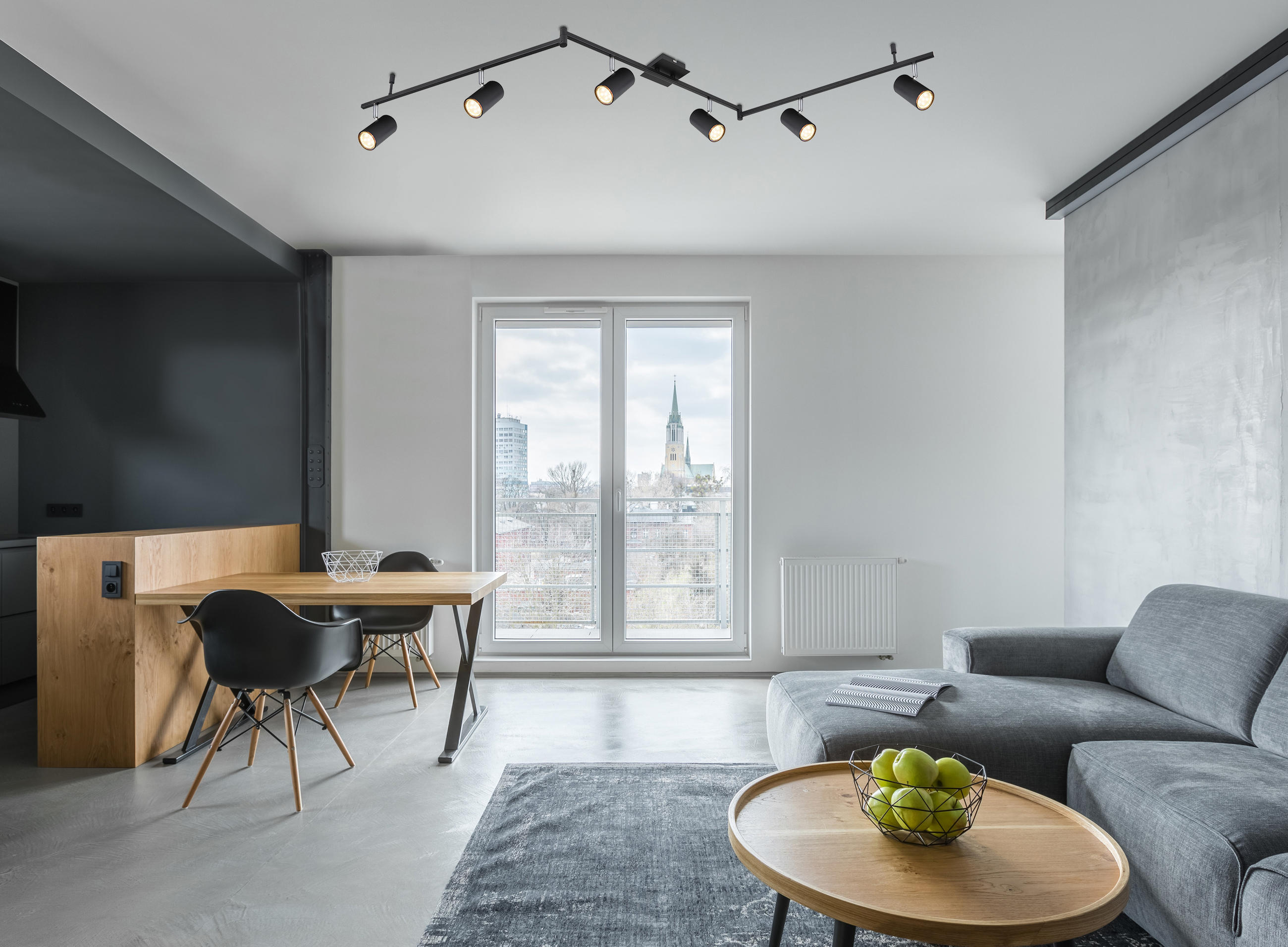 SPOTLIGHT 180/10/18,5 cm - svart, Design, metall (180/10/18,5cm) - Globo