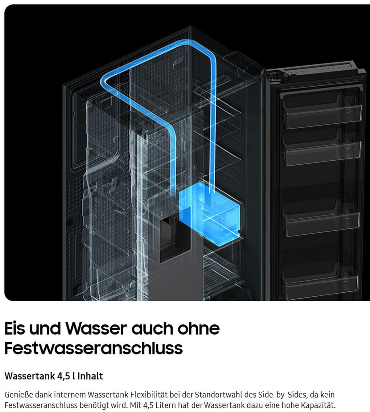 SIDE-BY-SIDE 91,2/178,4/72,6 cm  - Edelstahlfarben, Trend (91,2/178,4/72,6cm) - Samsung