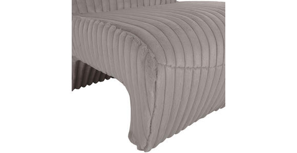 SESSEL in Cord Grau - Schwarz/Grau, KONVENTIONELL, Kunststoff/Textil (68/72/89cm) - Carryhome