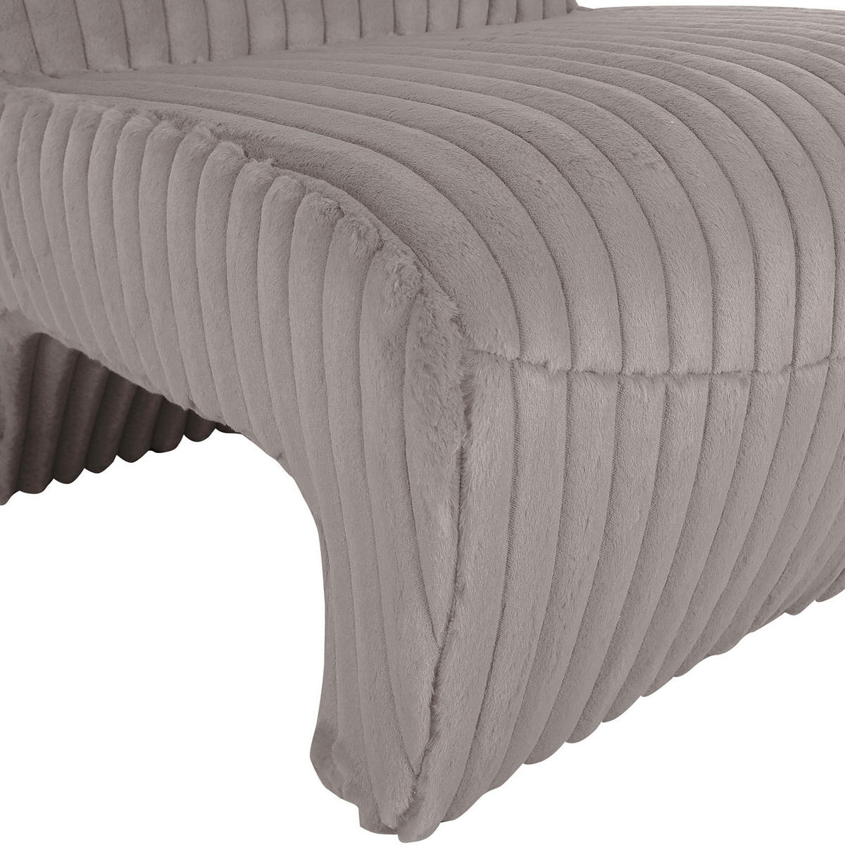 SESSEL in Cord Grau  - Schwarz/Grau, Konventionell, Kunststoff/Textil (68/72/89cm) - MID.YOU
