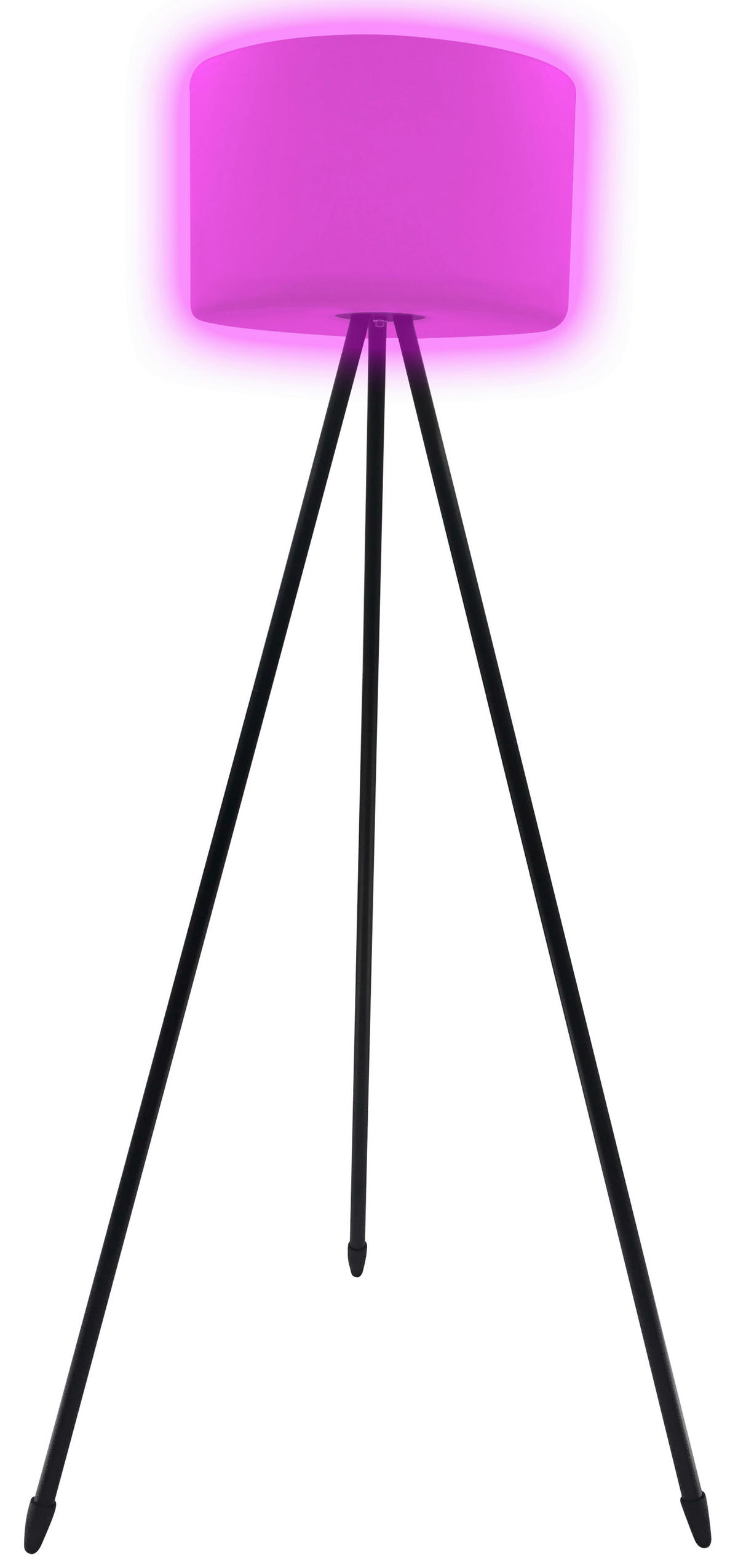 LED-STEHLEUCHTE 40/143 cm    - Schwarz/Weiß, Basics, Kunststoff (40/143cm) - Tint
