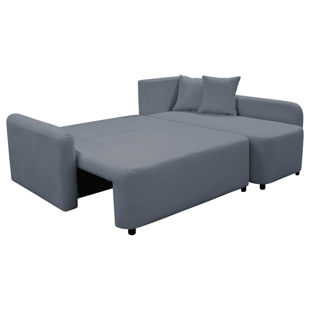 Thumbnail - Mid.you Ecksofa Stern, Grau, Textil, 3-Sitzer, Füllung: Schaumstoff, Ottomane rechts, L-Form, 207x152 cm, Liegefunktion,...