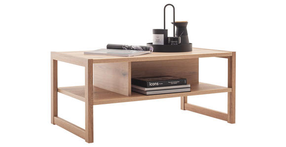 COUCHTISCH in Holzwerkstoff 95/55/43 cm  - Eichefarben, Design, Holzwerkstoff (95/55/43cm) - Hom`in