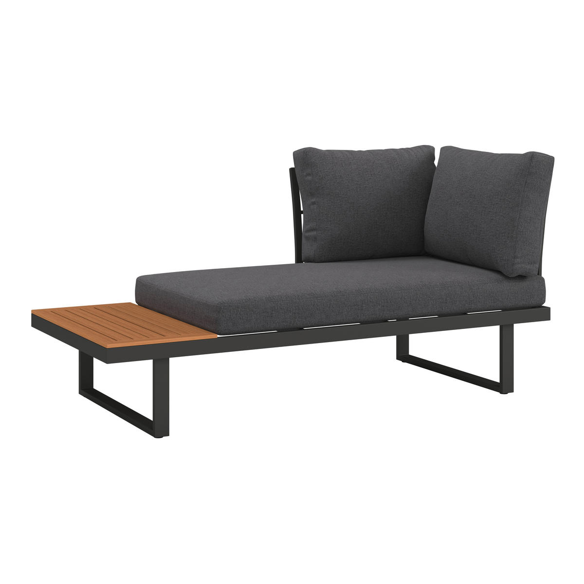 LOUNGE ÉTKEZŐGARNITÚRA 4 részes   253/70/175 cm  - natúr színű/antracit, Modern, műanyag/textil (253/70/175cm) - Ambia Garden