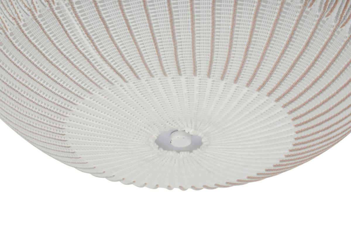 DECKENLEUCHTE 45/46 cm  - Weiß, Trend, Kunststoff/Textil (45/46cm) - Collett's Monde