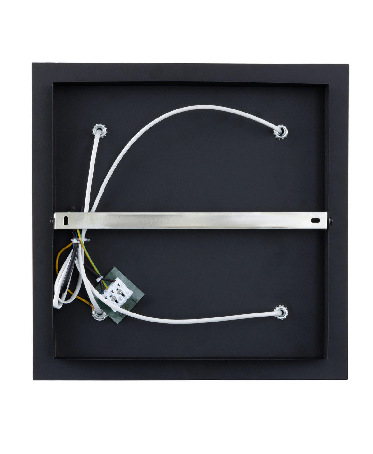 DECKENLEUCHTE 35/35/21 cm   - Bernsteinfarben/Weiß, Design, Glas/Metall (35/35/21cm) - Collet's Monde