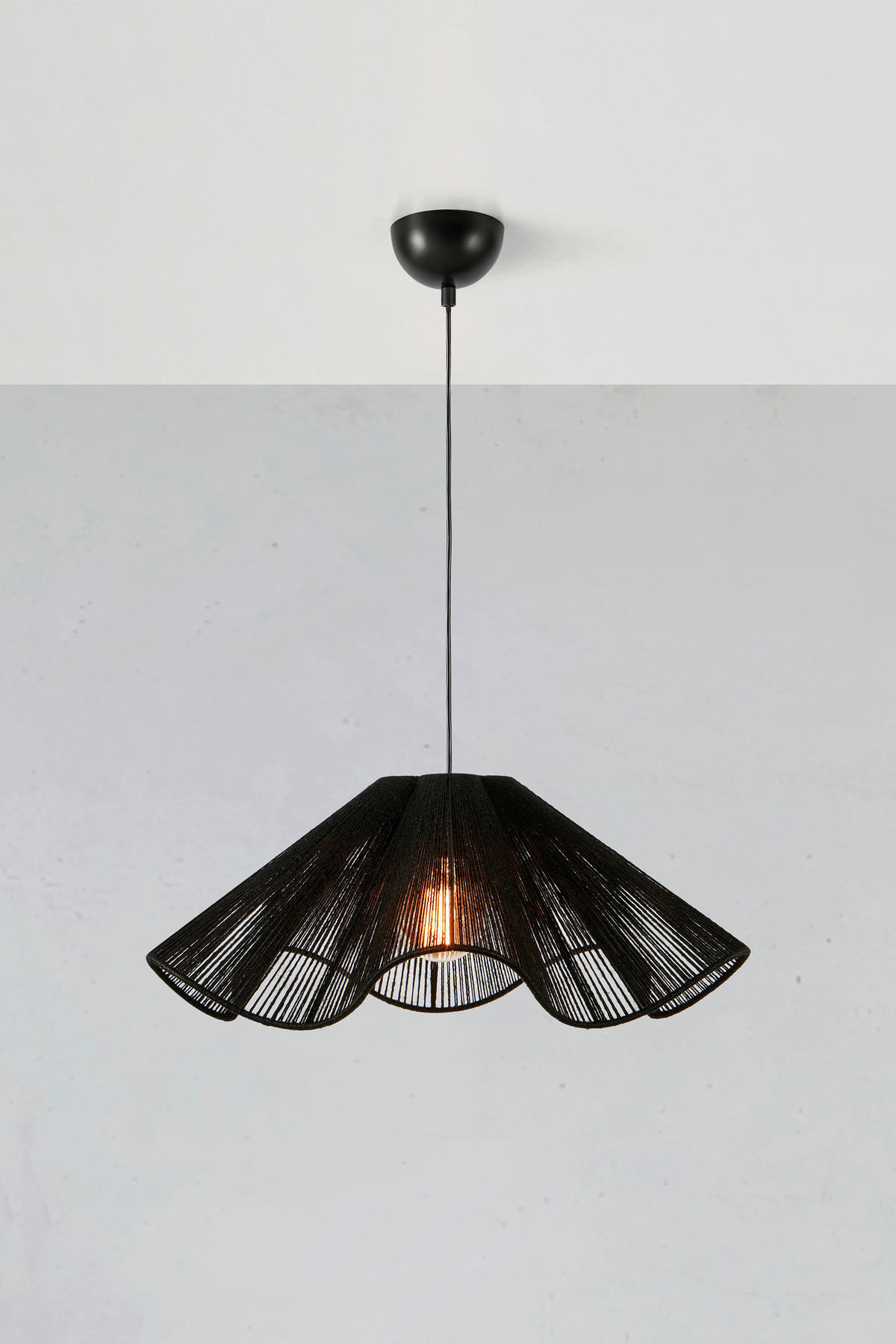 HÄNGELEUCHTE 60/24 cm   - Schwarz, Basics, Naturmaterialien/Metall (60/24cm) - Markslöjd