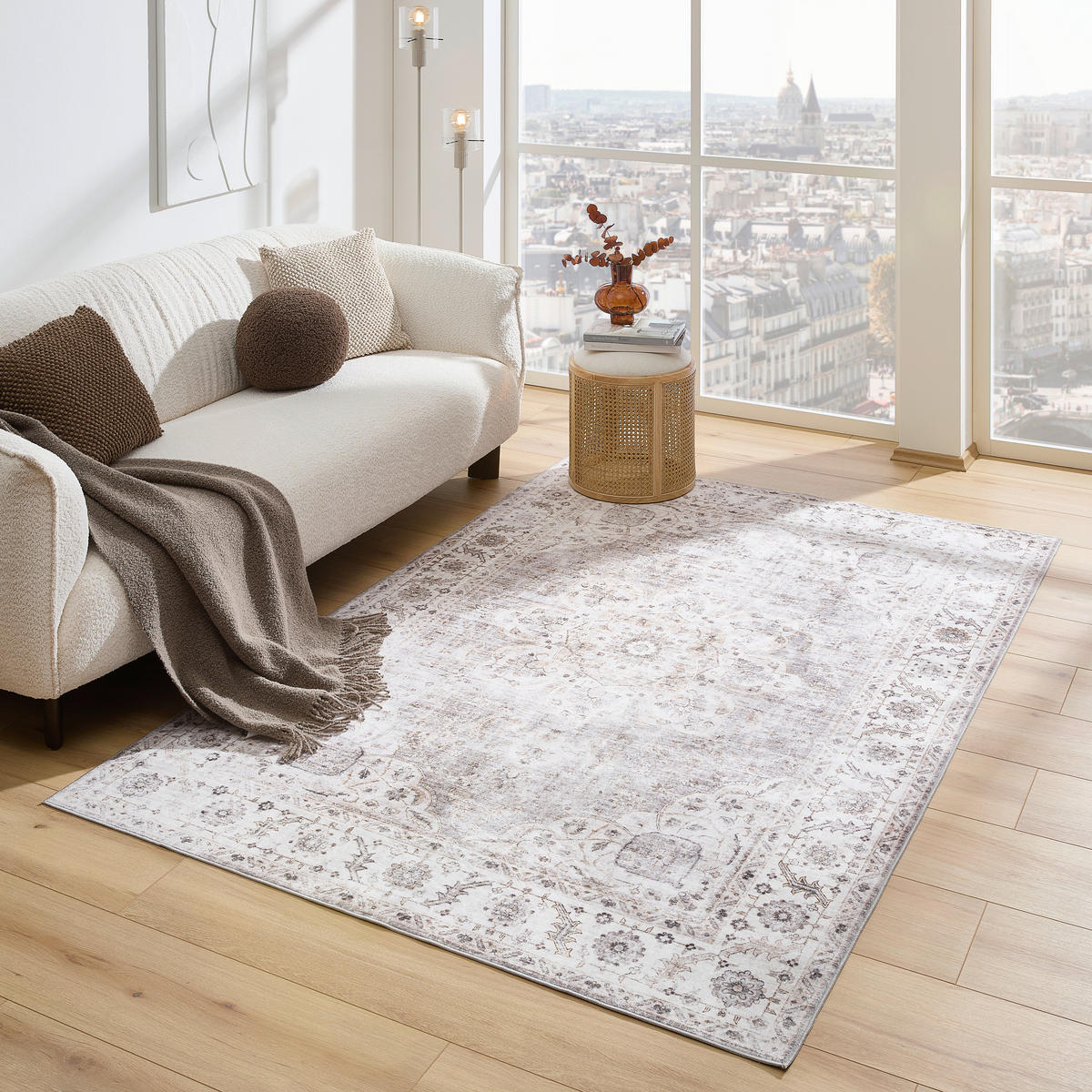VINTAGE-TEPPICH 130/190 cm Beige  - Beige, LIFESTYLE, Textil (130/190cm) - Novel