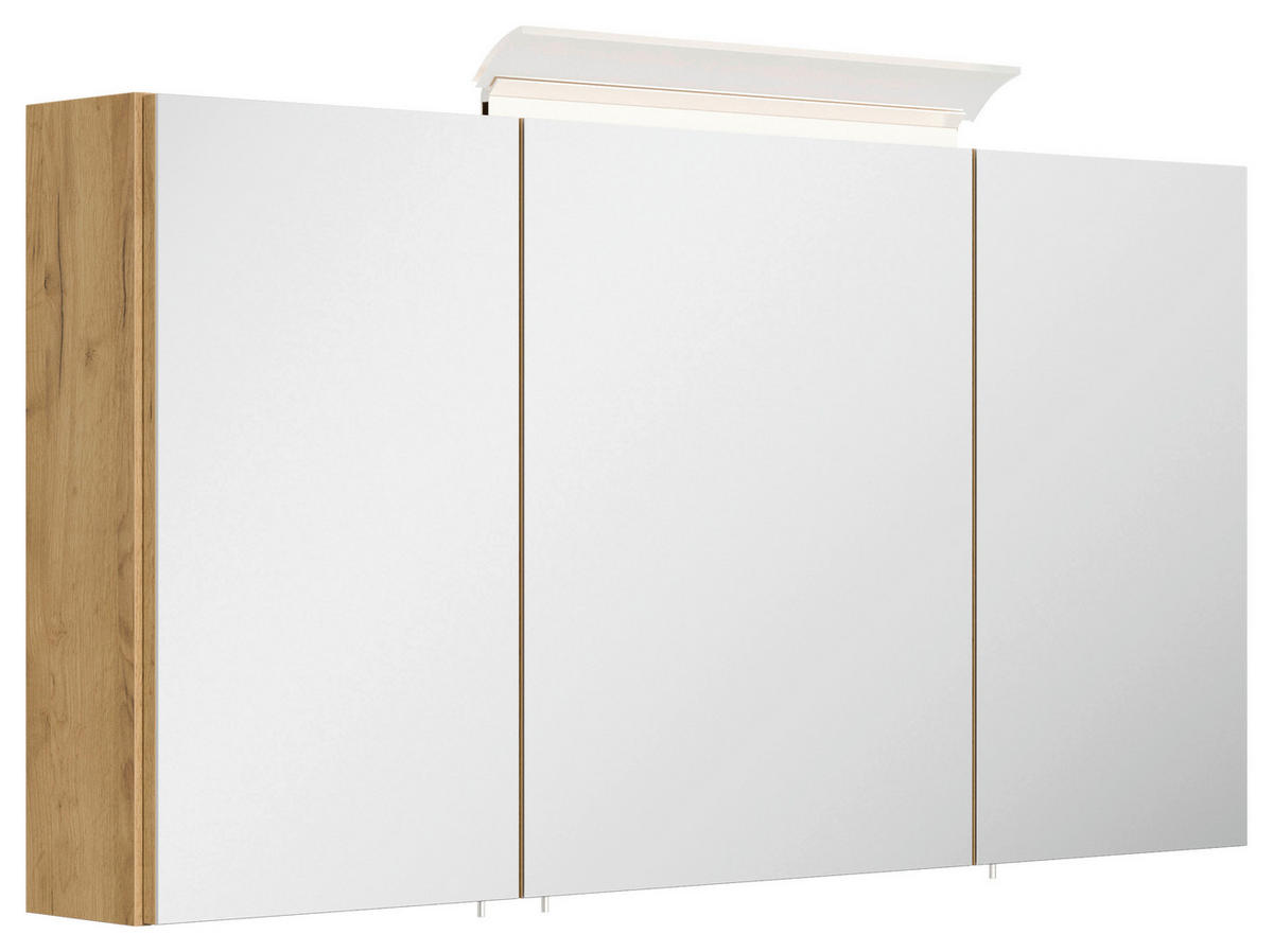 BADEZIMMER 2-teilig  in 100 cm  - Eichefarben/Weiß, Basics, Keramik/Holzwerkstoff (100cm) - MID.YOU