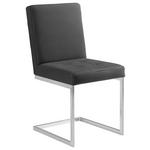 SCHWINGSTUHL  Lederauswahl, Stoffauswahl, Typenauswahl Mikrofaser  - Edelstahlfarben/Dunkelbraun, Design, Textil/Metall (45/91/58cm) - Moderano