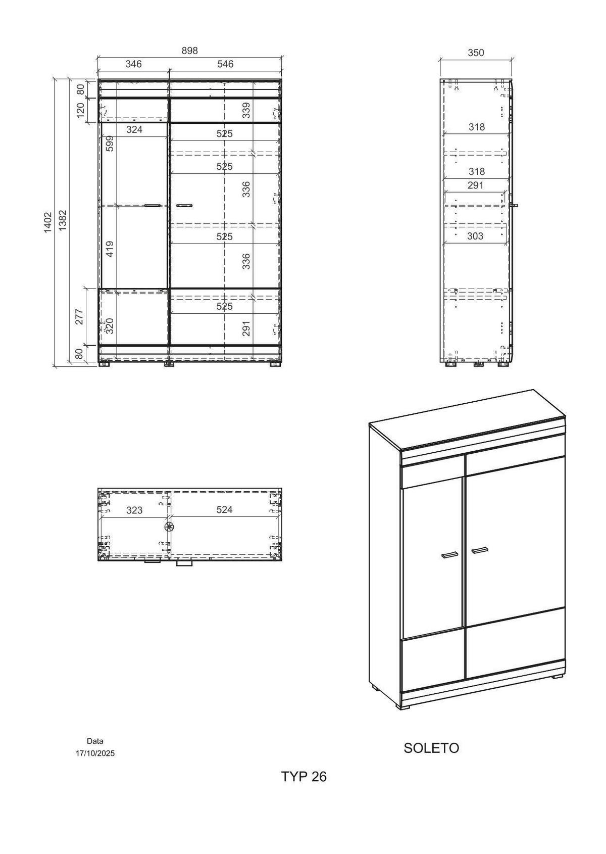 VITRINE  in Graphitfarben, Eichefarben - Eichefarben/Schwarz, Design, Glas/Holzwerkstoff (90/141/35cm) - MID.YOU