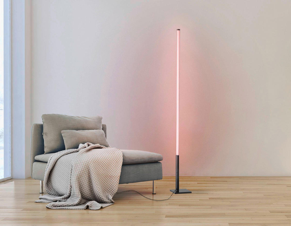 GOLVLAMPA 2/2/150 cm    - vit/svart, Basics, metall/plast (2/2/150cm) - Eglo