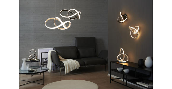 LED-TISCHLEUCHTE - Schwarz, Design, Kunststoff/Metall (28/33/14cm) - Ambiente