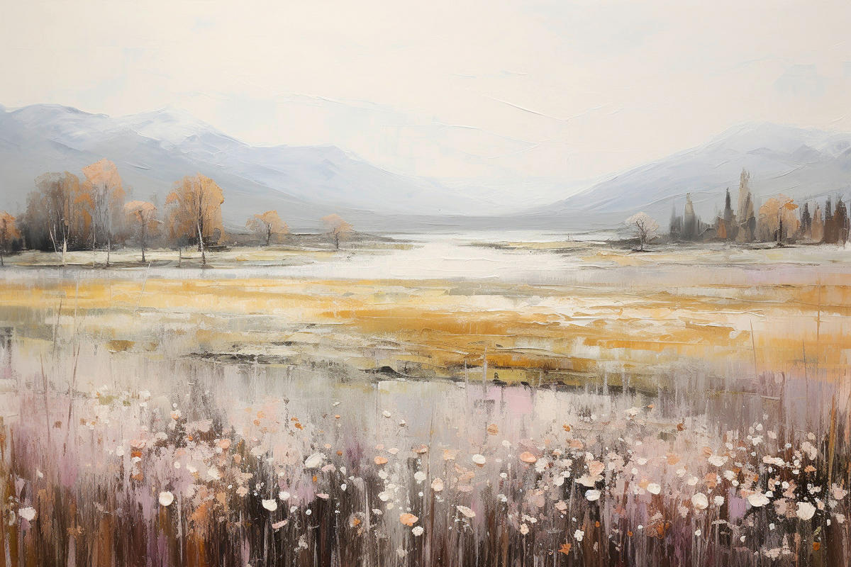 LEINWANDBILD Landschaft & Natur 80/120 cm  - Multicolor, Basics, Holz/Papier (80/120cm) - Euroart