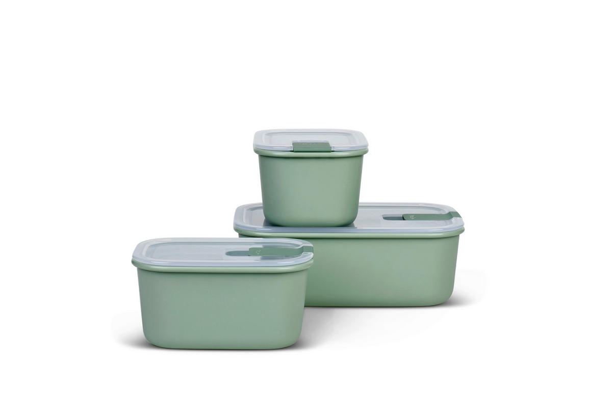 Set Recipiente De Alimente  - verde salvie/verde, Konventionell, plastic - Mepal