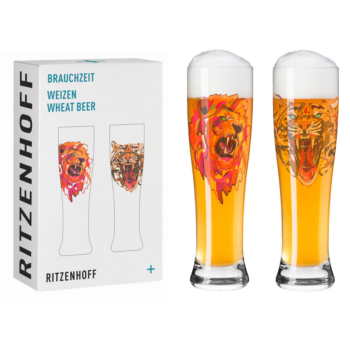 WEIZENBIERGLAS 646 ml 2-teilig  - Pink/Braun, LIFESTYLE, Glas (7,5/25,4/7,5cm) - Ritzenhoff