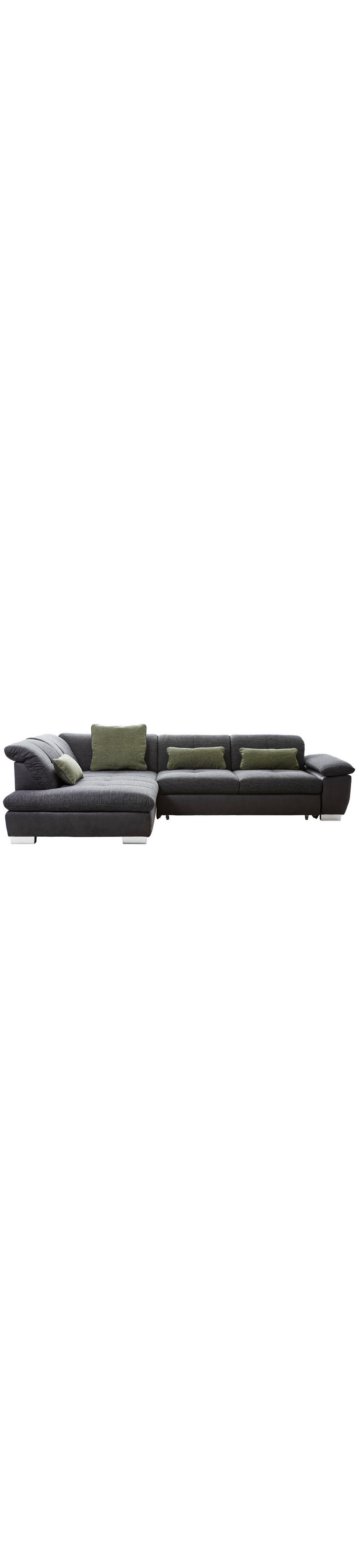 Wohnlandschaft Dunkelgrau Chenille