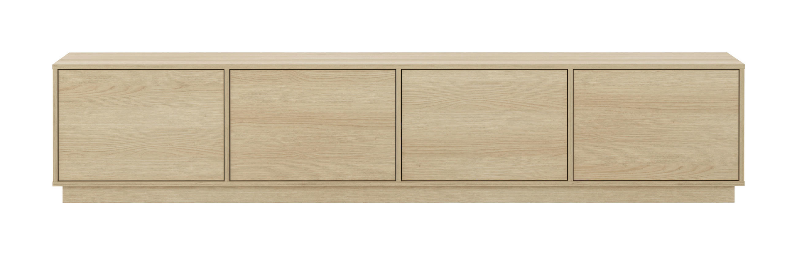 LOWBOARD Japandi  in 220,5/45/39 cm  - Eichefarben, Design, Holzwerkstoff (220,5/45/39cm) - MID.YOU