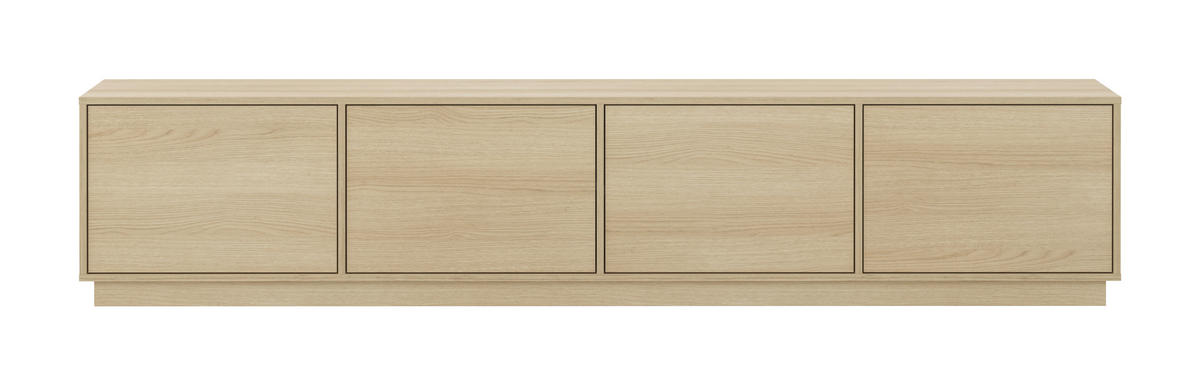 LOWBOARD Japandi  in 220,5/45/39 cm  - Eichefarben, Design, Holzwerkstoff (220,5/45/39cm) - MID.YOU