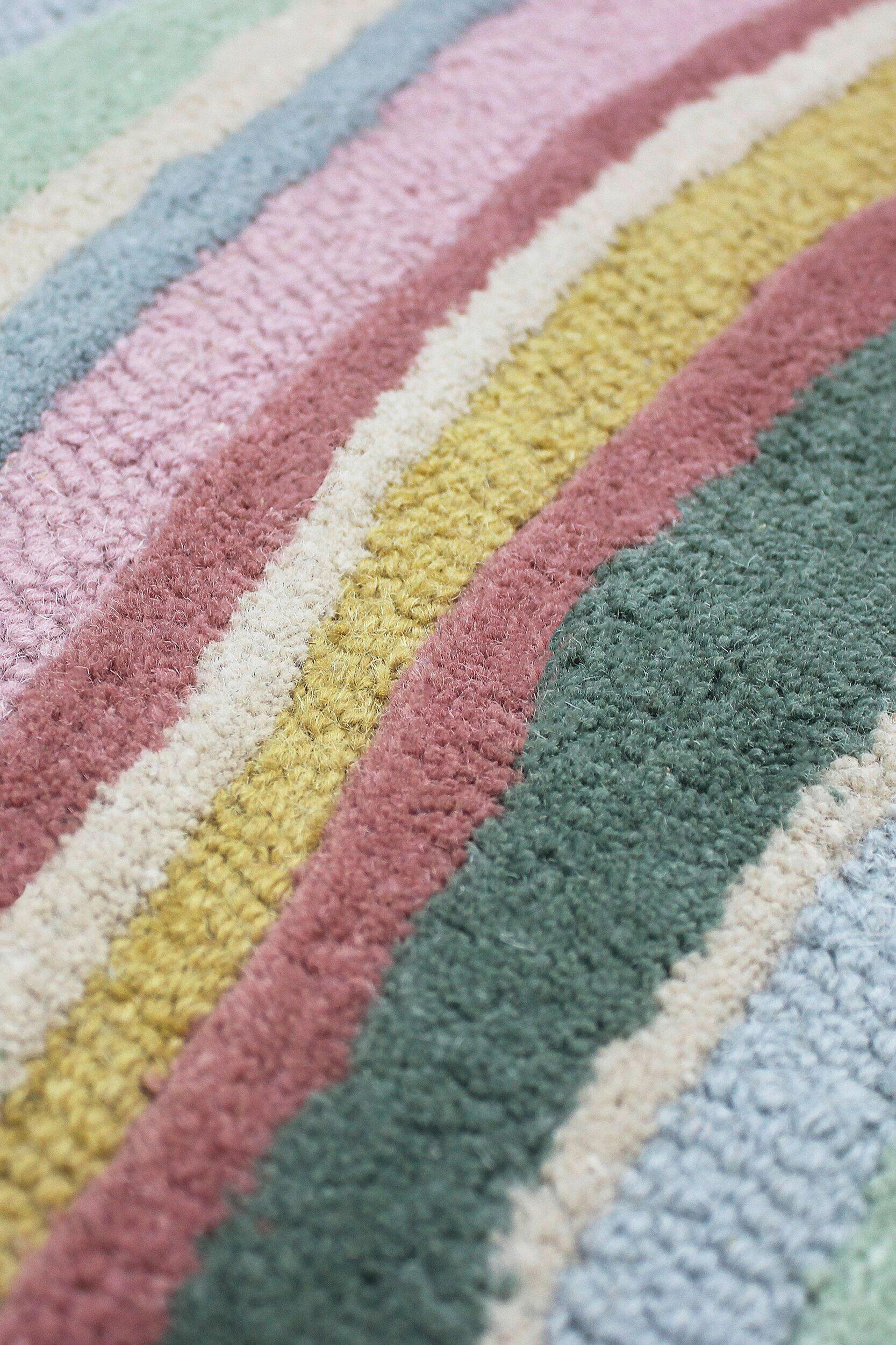 Flair Rugs Läufer Grün, Rosa 60x230 cm