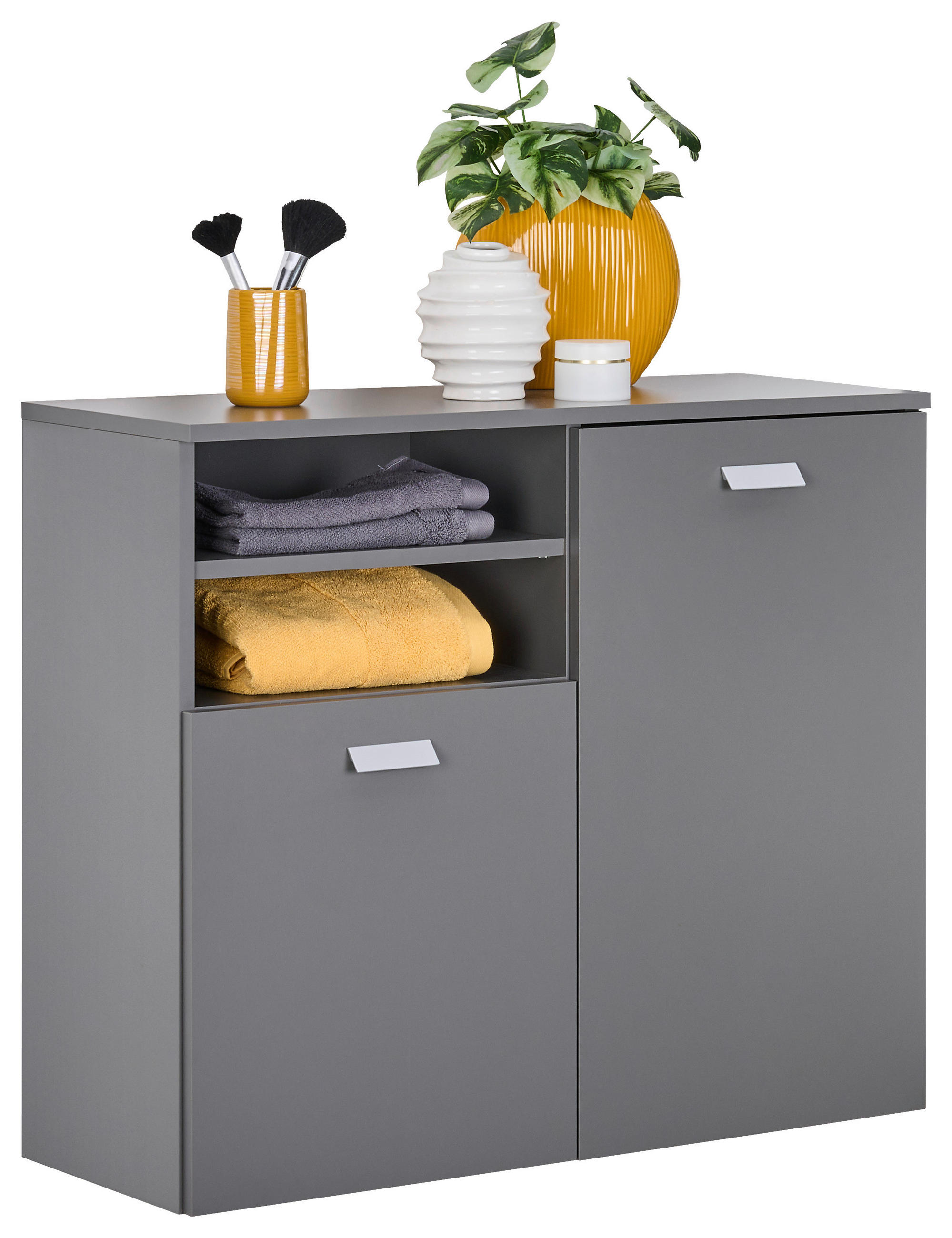 Stylife Unterschrank Mona Grau, Eiche 80.4x70x32 cm