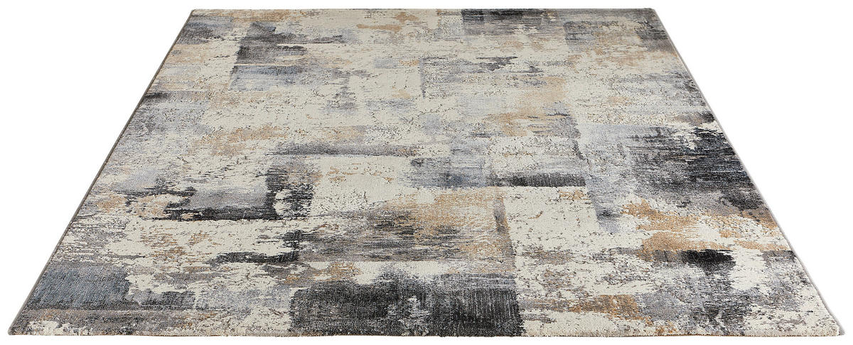 WEBTEPPICH 133/195 cm Palau Blau, Weiß, Goldfarben  - Blau/Goldfarben, Design, Textil (133/195cm)