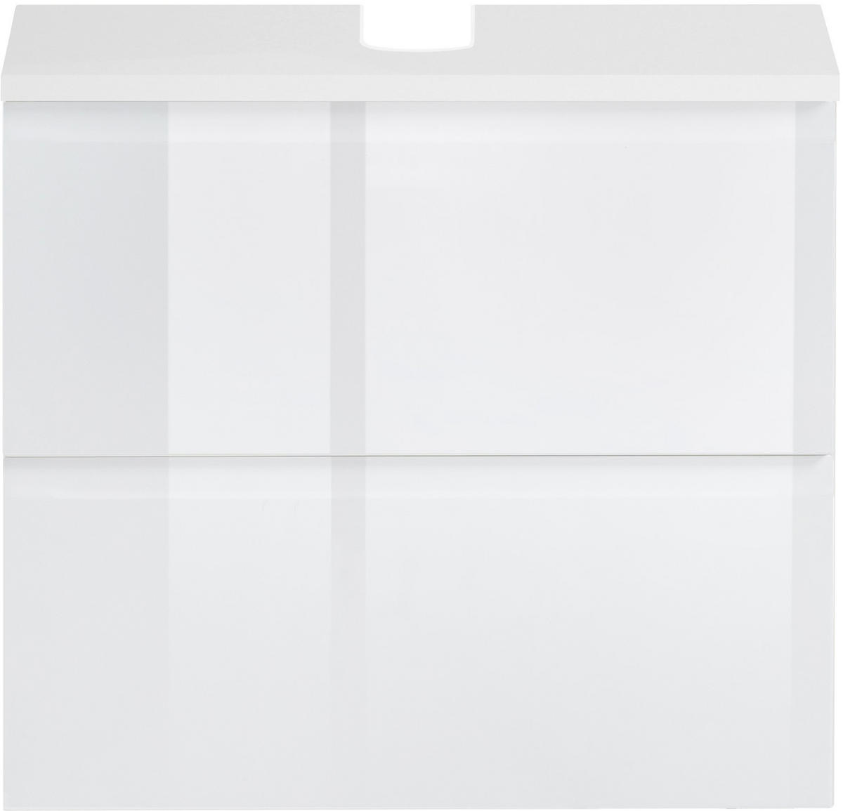 WASCHBECKENUNTERSCHRANK 60/53/35 cm  - Weiß, Design, Holzwerkstoff (60/53/35cm) - Xora