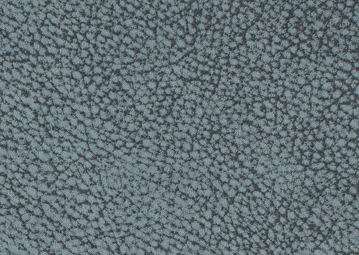 ECKSOFA in Mikrofaser Blau  - Blau/Alufarben, Design, Textil/Metall (242/275cm) - Dieter Knoll