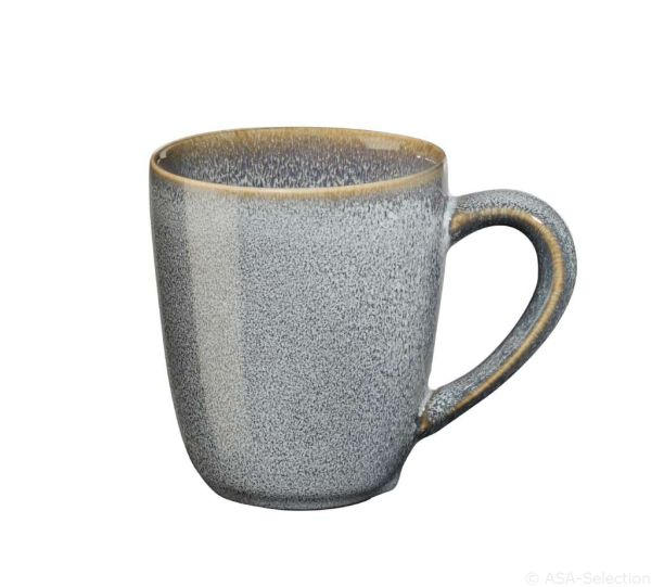 KAFFEEBECHER - Grau, Design, Keramik (0,25/8,5/9,5cm) - ASA