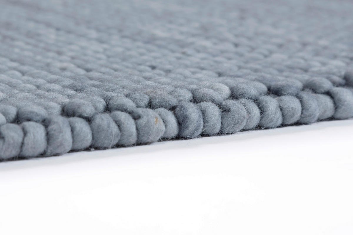 HANDWEBTEPPICH 170/240 cm Poppy Hellblau  - Hellblau, Basics, Textil (170/240cm) - Schöner Wohnen