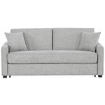 SCHLAFSOFA Sola in Webstoff Hellgrau  - Hellgrau/Schwarz, Design, Kunststoff/Textil (186/83/100cm) - Xora